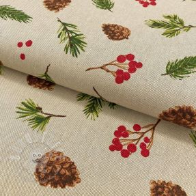 Dekostoff Linenlook Pine cones