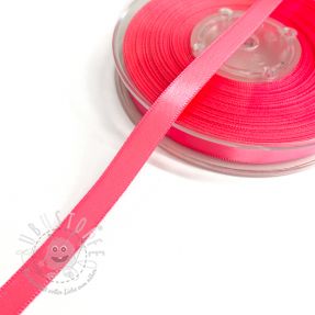 Satinband beidseitig 9 mm neon pink