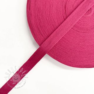 Baumwoll-Twill Band 15 mm fuchsia