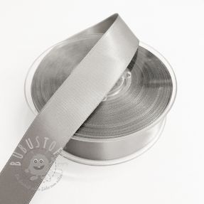 Satinband beidseitig 25 mm light grey