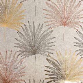 Dekostoff Luxury palm metallic premium