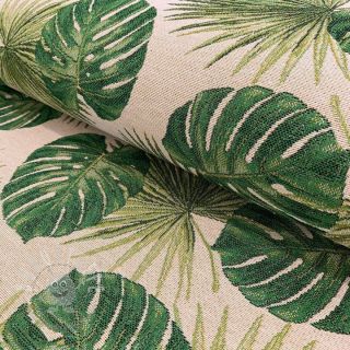 Dekostoff GOBELIN TROPICAL LEAVES JUNGLE