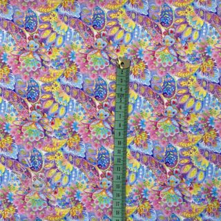 Jersey Paisley leaves digital print