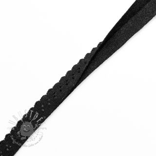Elastisches Schrägband Polyamide 12 mm LUXURY black