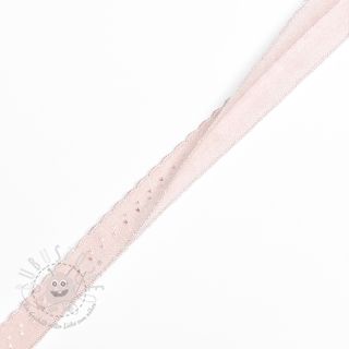 Elastisches Schrägband Polyamide 12 mm LUXURY light old pink