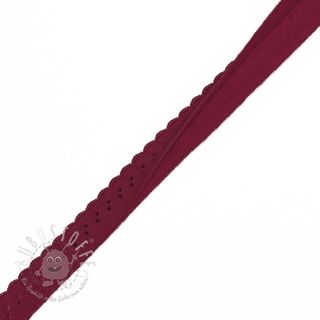 Elastisches Schrägband Polyamide 12 mm LUXURY bordeaux