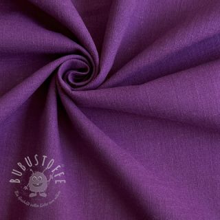 Baumwollstoff mit Leinen purple