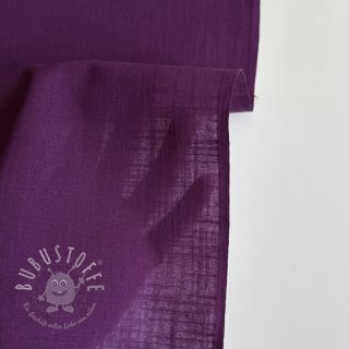 Baumwollstoff mit Leinen purple