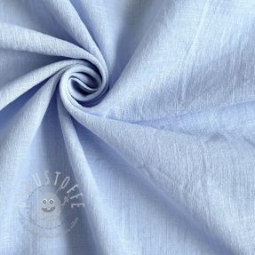 Baumwollstoff mit Leinen light blue