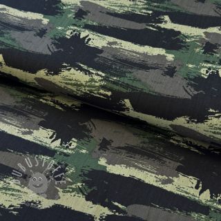 Baumwollstoff Graffiti camouflage army