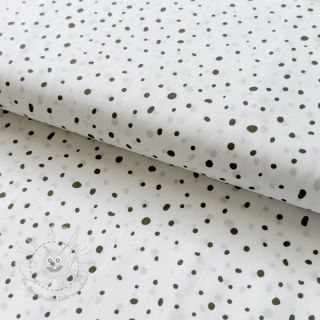 Baumwollstoff Small dots Snoozy taupe