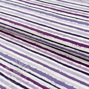 Baumwollstoff Small stripes Snoozy violet