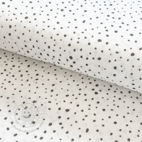 Double gauze/musselin Small dots Snoozy taupe