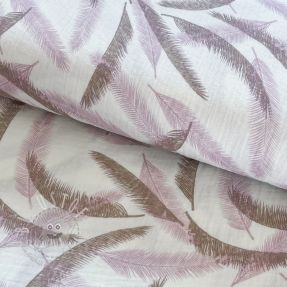 Double gauze/musselin Cocos leaf old pink