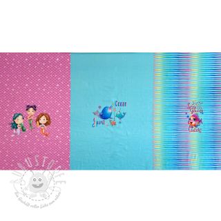 Jersey Ocean spirit PANEL pink digital print 2.Klasse