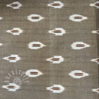 Baumwollstoff IKAT sand 2.Klasse