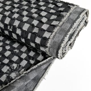 JEANS Check Jacquard BLACK