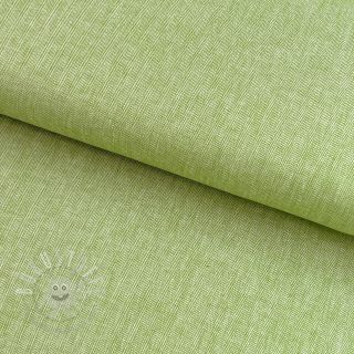 Leinen mit Baumwolle Fishbone lime