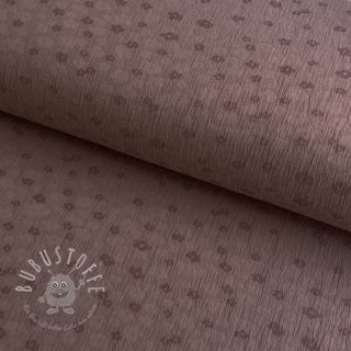 Double gauze/musselin MELANGE JACQUARD mauve