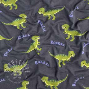 Jersey Dinosaurs indigo melange