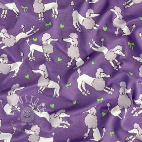 Jersey Glitter poodles lavender