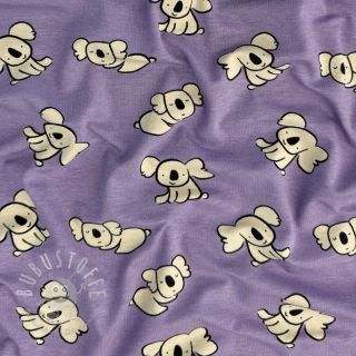 Jersey Koalas purple digital print ORGANIC