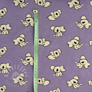 Jersey Koalas purple digital print ORGANIC