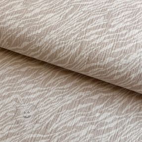 Double gauze/musselin Animal pattern taupe