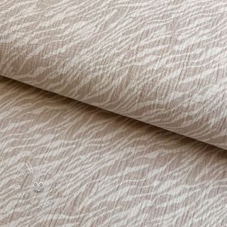 Double gauze/musselin Animal pattern taupe