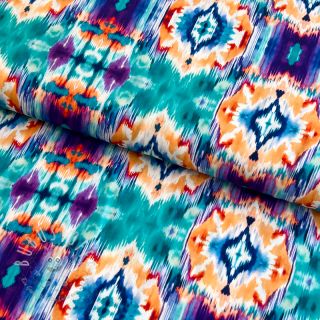 Viskosestoff RADIANCE Ikat digital print