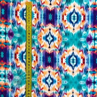 Viskosestoff RADIANCE Ikat digital print