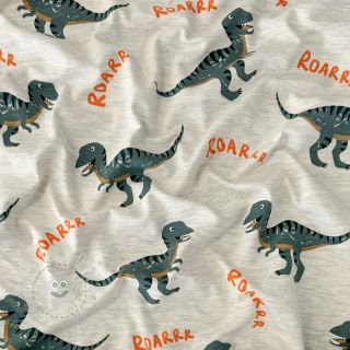 Jersey Dinosaurs ecru melange