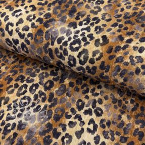 Double gauze/musselin Animal skin panther digital print