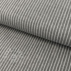 Double gauze/musselin YARN DYED Stripes grey