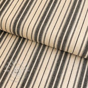 Viskosestoff leinen Doubled stripes black