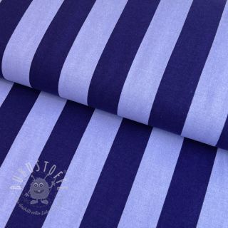 Baumwollstoff FLANNEL Stripes cobalt