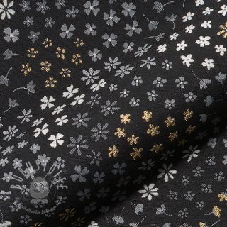 Dekostoff jacquard Flower Mix Sprinkle metallic deluxe