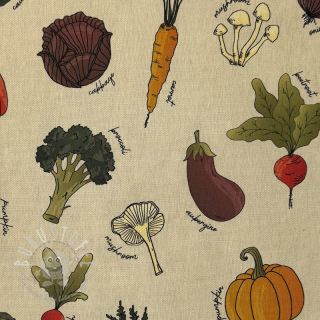 Dekostoff Veggie Harvest Garden digital print