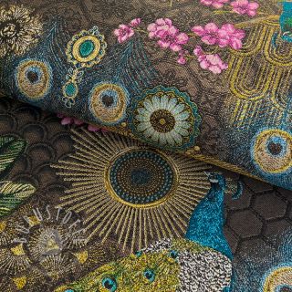 Dekostoff jacquard Peacock Extravagant