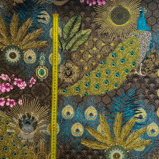 Dekostoff jacquard Peacock Extravagant