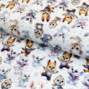 Jersey Snow animals design C digital print