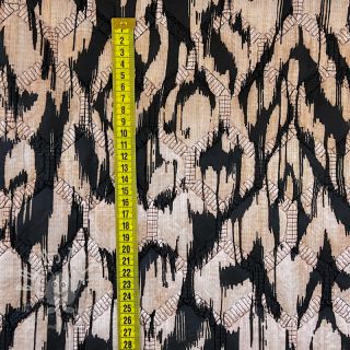 Steppstoffe Blurry Ikat black