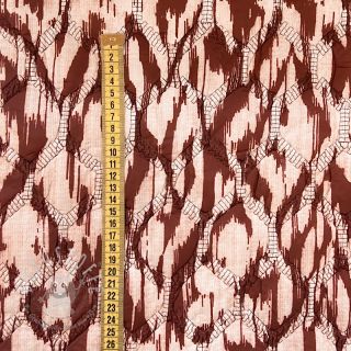 Steppstoffe Blurry Ikat brown