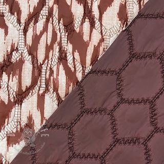 Steppstoffe Blurry Ikat brown