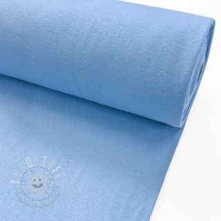 Baumwoll Bündchenstoff glatt light blue