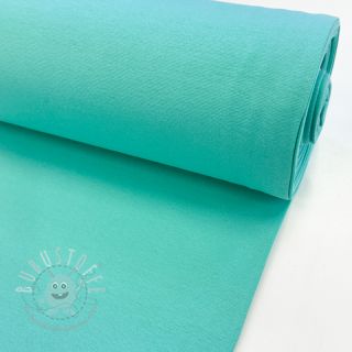 Baumwoll Bündchenstoff glatt turquoise