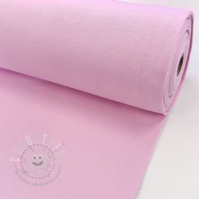 Baumwoll Bündchenstoff glatt light pink