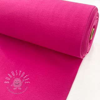 Baumwoll Bündchenstoff glatt magenta