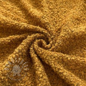 Strickstoff Bouclette ochre