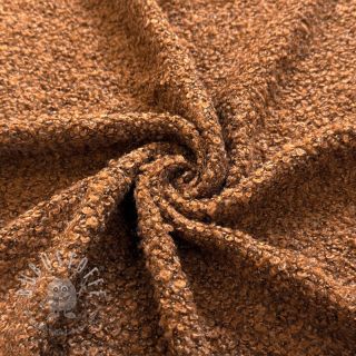 Strickstoff Bouclette brown